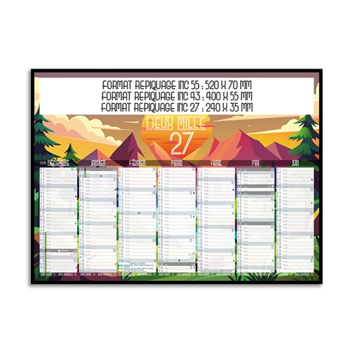 CALENDRIER BANCAIRE THEMATIQUE HORIZONS ALPINS_INC 55_2027